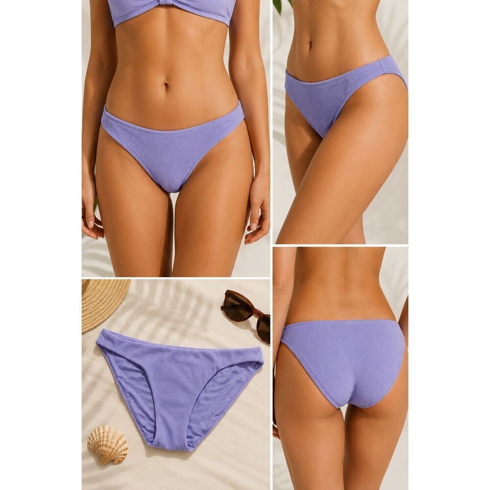 Victoria’s Secret Lavender Bikini Bottom XL Textured Swim Bottom